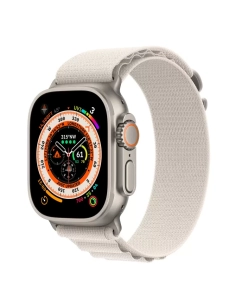 Купить Умные часы  Apple Watch Ultra, 49 мм, M, Starlight Alpine (MQF) в E-mobi