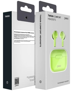 Купить Беспроводные наушники Pero TWS06 Green  в E-mobi