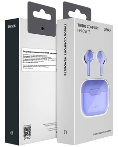 Купить Беспроводные наушники Pero TWS06 Purple  в E-mobi