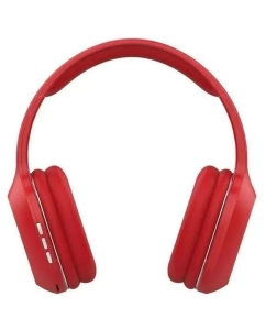 Купить Наушники PERO BH04, беспроводные, полноразмерные, микрофон, 400 мАч, до 20 часов, красные  в E-mobi