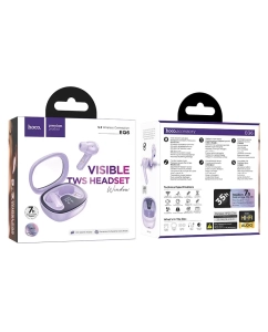 Купить Беспроводные наушники Hoco EQ6 (6942007604741) фиолетовый  в E-mobi