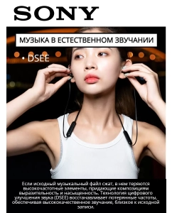 Купить Беспроводные наушники SONY WI-C100B, черный  в E-mobi