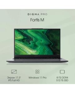 Купить Ноутбук DIGMA Pro Fortis M серый (DN17P3-8DXW01) в E-mobi