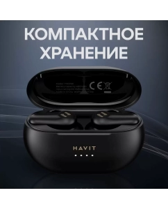 Купить Наушники беспроводные TWS HAVIT TW915E гарнитура с влагозащитой, микрофоном, черные  в E-mobi