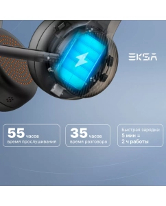 Купить Беспроводные наушники EKSA H16 Black  в E-mobi