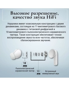 Купить Наушники беспроводные Xiaomi Redmi Buds 5 Pro, белые  в E-mobi