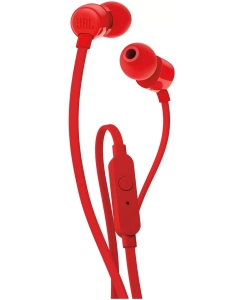 Купить Гарнитура JBL Tune 110, 3.5 мм, вкладыши, красный [jblt110red]  в E-mobi