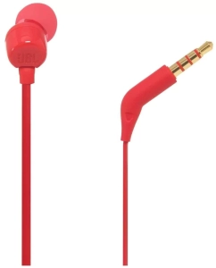 Купить Гарнитура JBL Tune 110, 3.5 мм, вкладыши, красный [jblt110red]  в E-mobi