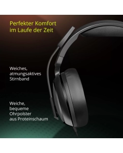 Купить Игровые наушники с микрофоном Defender Shadow черный, софттач, провод 2м  в E-mobi