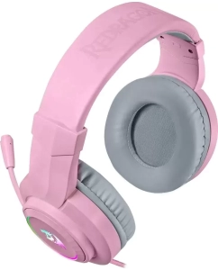 Купить Гарнитура Redragon Hylas игровая, проводная, RGB, USB+3,5мм, розовая  в E-mobi