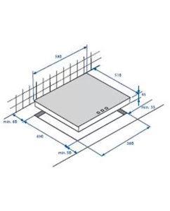 Купить Встраиваемая варочная панель электрическая Beko HIC 64401 Black  в E-mobi