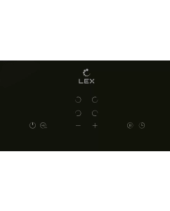 Купить Встраиваемая варочная панель электрическая LEX EVH 640A BL черный  в E-mobi
