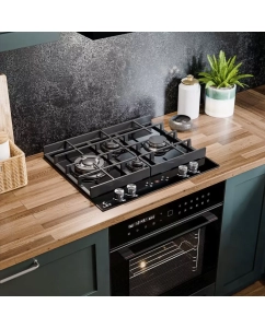 Купить Встраиваемая варочная панель газовая LEX GVG 644 T BL черный  в E-mobi