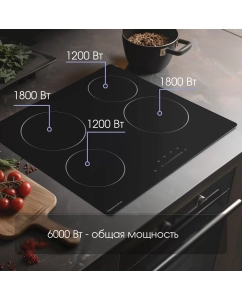 Купить Встраиваемая варочная панель электрическая Zigmund &amp; Shtain CN 42.6 B черный  в E-mobi