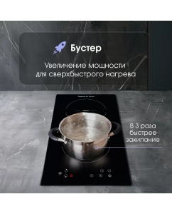 Купить Встраиваемая варочная панель индукционная Zigmund &amp; Shtain CI 33.3 B черный  в E-mobi