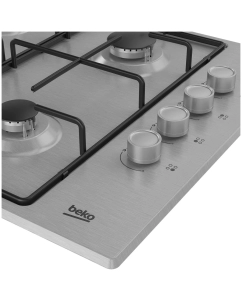 Купить Встраиваемая варочная панель газовая Beko HIGG 641C3 SX серебристый  в E-mobi