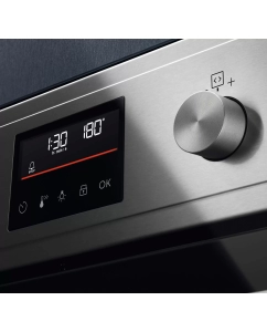 Купить Встраиваемый электрический духовой шкаф Electrolux EOF4P56X серебристый, черный  в E-mobi
