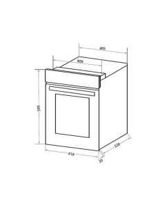 Купить Встраиваемый электрический духовой шкаф HOMSair OEF451BK Black  в E-mobi
