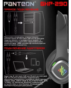 Купить Наушники для компьютера Jet.A PANTEON GHP-290  в E-mobi
