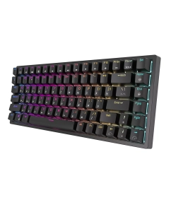 Купить Проводная/беспроводная игровая клавиатура Royal Kludge RK84 Black  в E-mobi