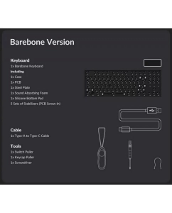 Купить Проводная/беспроводная игровая клавиатура Keychron K8 Pro Black (K8P-J1)  в E-mobi