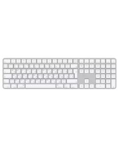 Купить Проводная/беспроводная клавиатура Apple Magic Keyboard with Touch ID White (MK2C3RS/A) в E-mobi