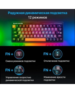 Купить Проводная игровая клавиатура Defender Black Raven GK-417 Gray (45416)  в E-mobi