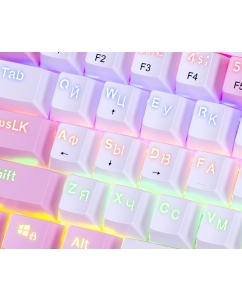 Купить Проводная игровая клавиатура Redragon Fizz White/Pink (70672)  в E-mobi