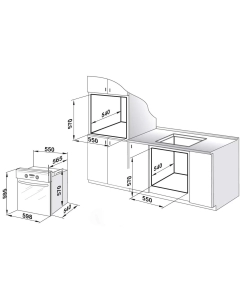 Купить Встраиваемый электрический духовой шкаф GEFEST ДА 602-01 К Brown  в E-mobi