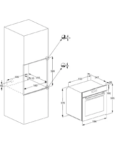 Купить Встраиваемый электрический духовой шкаф Indesit IBFTE 3644 IX серебристый  в E-mobi