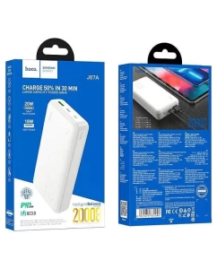 Купить Внешний аккумулятор Hoco J87A white 20000 мА/ч , белый (50S)  в E-mobi