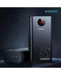 Купить Внешний аккумулятор для ноутбуков Romoss PEA40 Pro/ 40000 mAh/ 65 Вт быстрая зарядка/ LED  в E-mobi