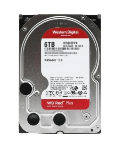 Купить Внутренний HDD диск Western Digital WD Red Plus 6 ТБ CMR 256 МБ WD60EFPX  в E-mobi
