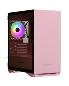 Купить Корпус компьютерный ARDOR GAMING Rare Minicase MS4 PG ARGB (MS4 PG) розовый  в E-mobi