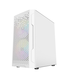 Купить Корпус компьютерный Powercase Mistral Micro Z3W Mesh (CMIMZW-L3) White/Black  в E-mobi