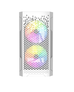 Купить Корпус компьютерный Powercase Mistral Micro Z3W Mesh (CMIMZW-L3) White/Black  в E-mobi