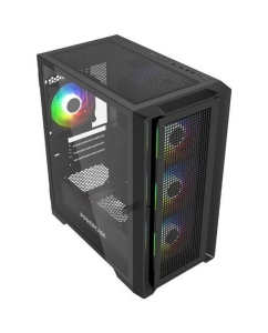 Купить Корпус компьютерный Powercase Alisio Micro X4B V2 (CAMCXB-A4) черный  в E-mobi