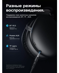 Купить Беспроводные наушники Hoco W35 MAX черный  в E-mobi