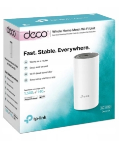 Купить Mesh система TP-Link Deco DECO E4(1-PACK) White  в E-mobi