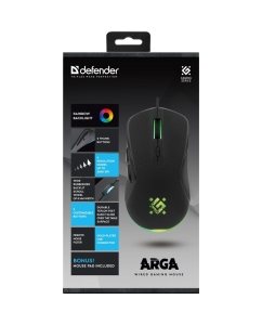Купить Проводная мышь Defender Arga GM-049 черный (52049)  в E-mobi