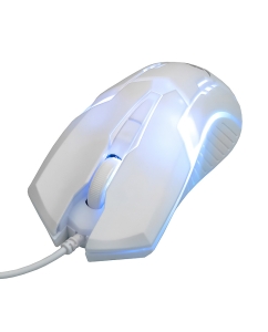Купить Проводная игровая мышь nakatomi MOG-05U белый  в E-mobi