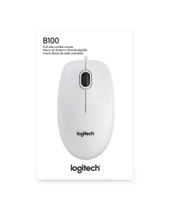 Купить Мышь Logitech B100 White (910-003360)  в E-mobi