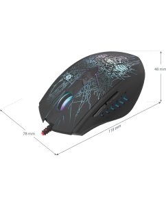 Купить Игровая мышь Defender GM-260L Black  в E-mobi
