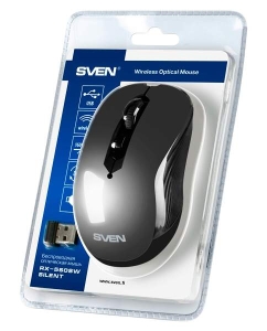 Купить Беспроводная мышь Sven RX-560SW Gray/Black (SV-017088)  в E-mobi
