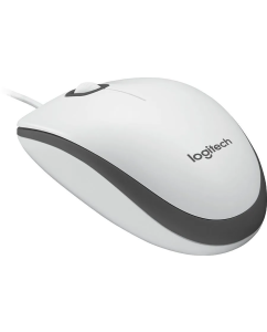 Купить Мышь компьютерная Logitech M100 проводная оптическая светодиодная USB бел 910-006764  в E-mobi