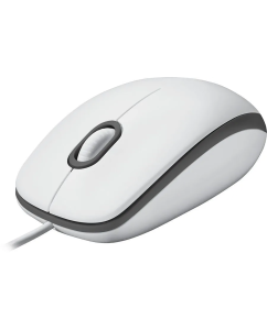 Купить Мышь компьютерная Logitech M100 проводная оптическая светодиодная USB бел 910-006764  в E-mobi