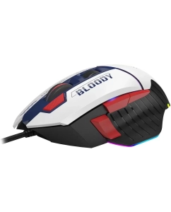 Купить Мышь A4TECH Bloody W95 Max Sports, игровая, оптическая, проводная, USB, синий и белый w95  в E-mobi