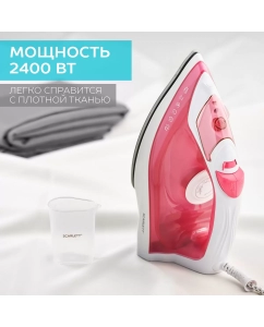 Купить Утюг Scarlett SC-SI30K56 белый, розовый  в E-mobi