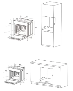 Купить Встраиваемый электрический духовой шкаф Candy COXP06NBX серебристый, черный  в E-mobi