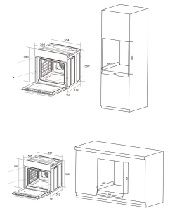 Купить Встраиваемый электрический духовой шкаф Candy COXP06TBB черный  в E-mobi